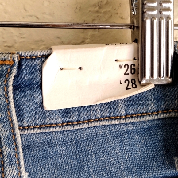 Wrangler Jeans Wide Leg Frayed Cut Denim Jeans - Picture 5 of 7